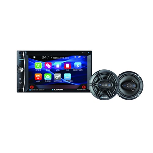 Blaupunkt 6.2-Inch In-Dash Touch Screen DVD Multimedia Receiver Bluetooth and 6.5-Inch 360W Coaxial Speaker Bundle Blaupunkt 6.2-Inch In-Dash Touch Screen DVD Multimedia Receiver Bluetooth and 6.5-Inch 360W Coaxial Speaker Bundle